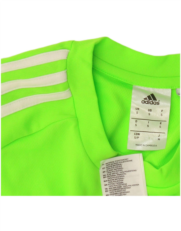 Tricou Adidas Climalite pentru bărbați Top mic verde poliester color bloc