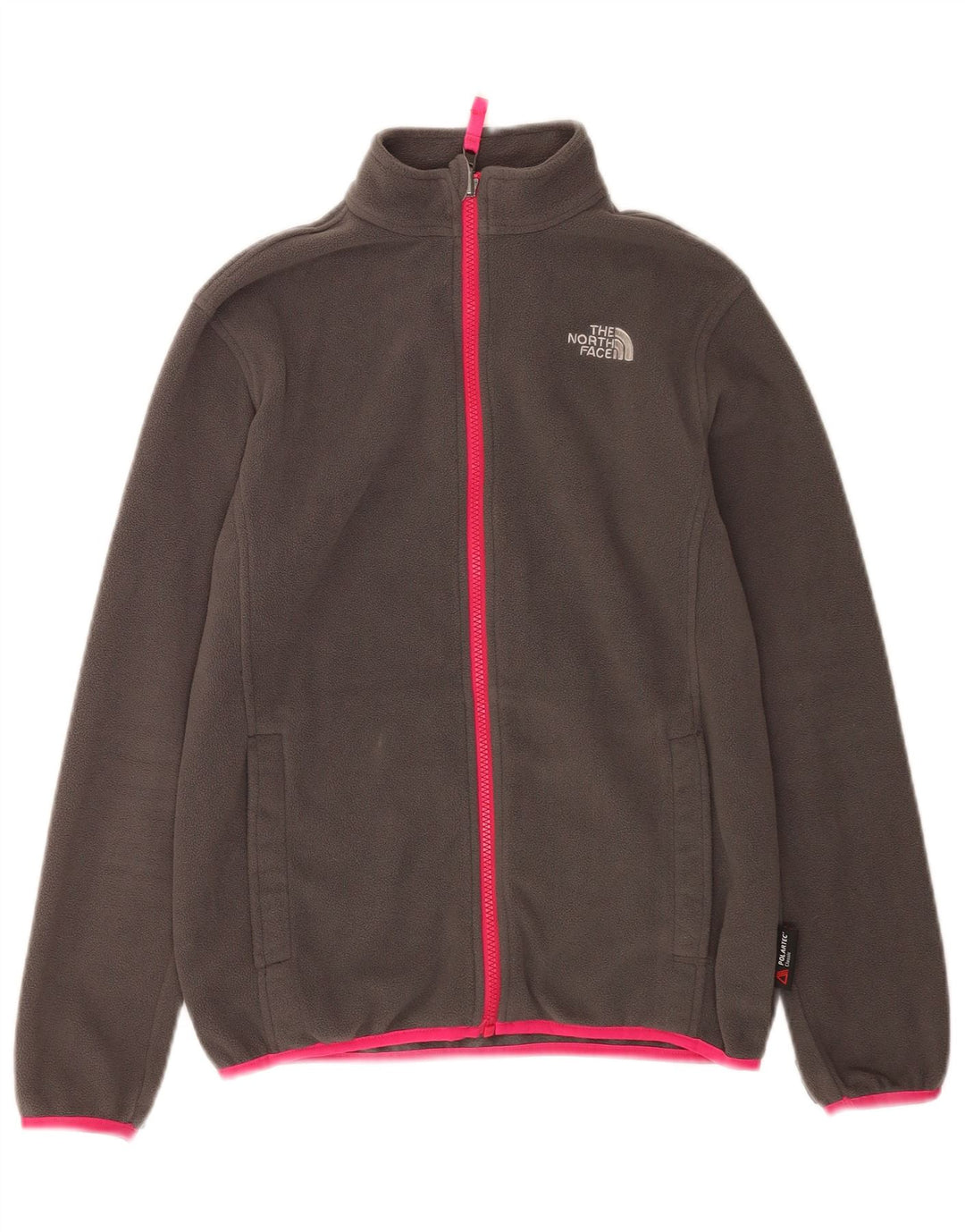 Jachetă polară pentru fete The North Face 12-13 ani, mare, gri din poliester