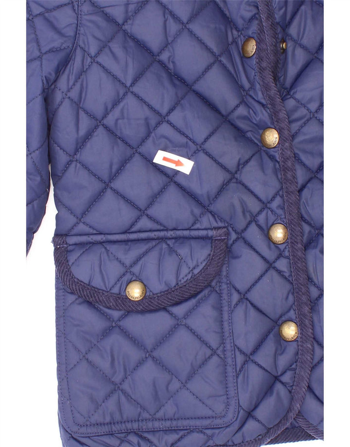 Jachetă matlasată Polo Ralph Lauren pentru fete 5-6 ani poliester bleumarin