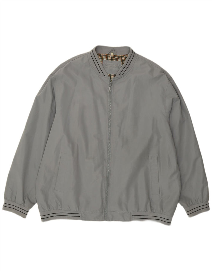 CARABOU Bomber Jacket pentru bărbați UK 46 3XL Gri Poliester