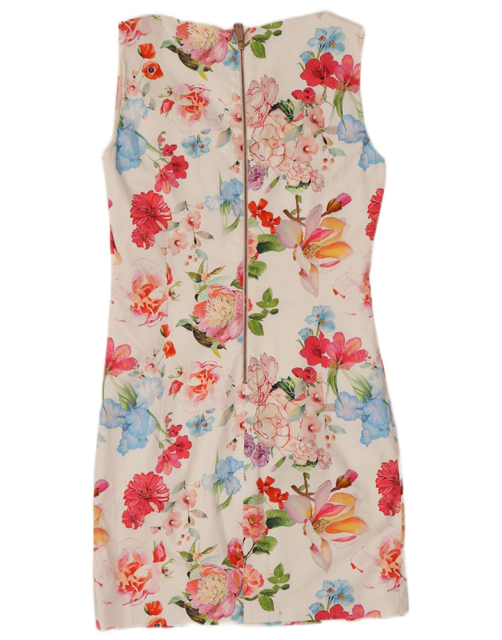 Rochie teacă fără mâneci pentru femei Frankie Morello IT 42 Medium White Floral