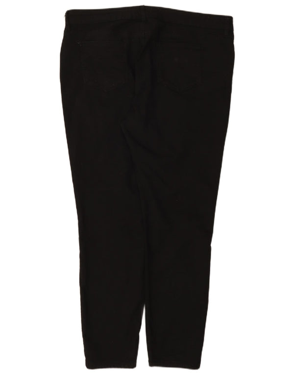 Fat Face, pantaloni slim casual pentru femei UK 18 XL W38 L29 bumbac negru