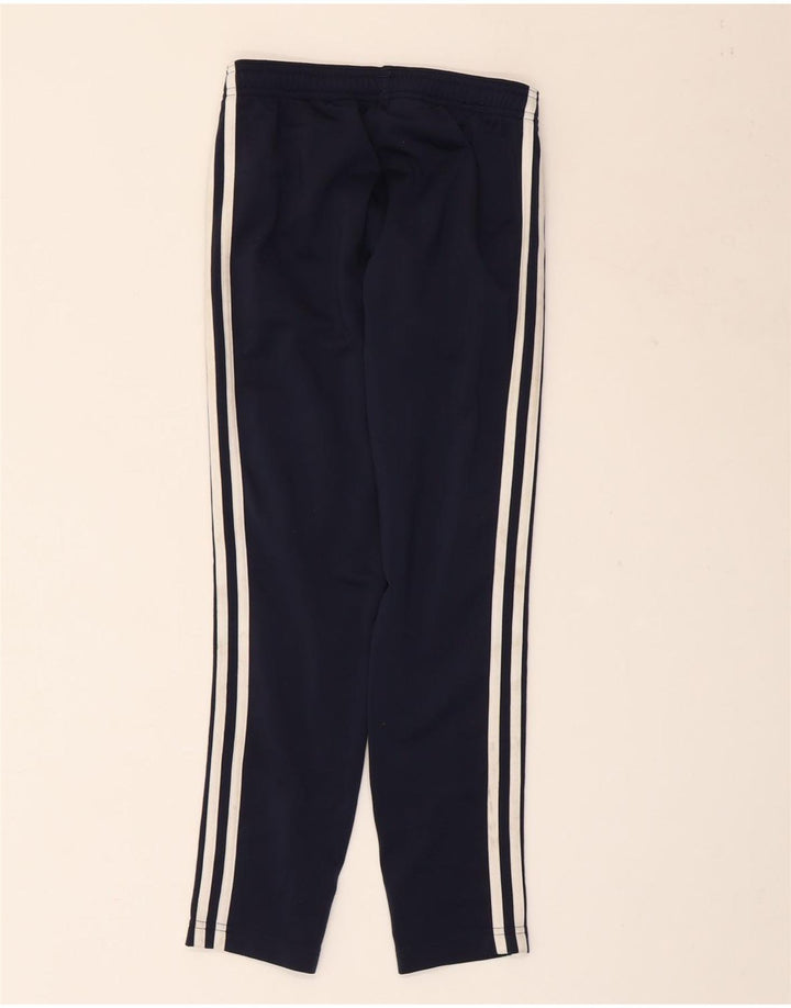 Pantaloni de trening ADIDAS pentru baieti 9-10 ani poliester bleumarin