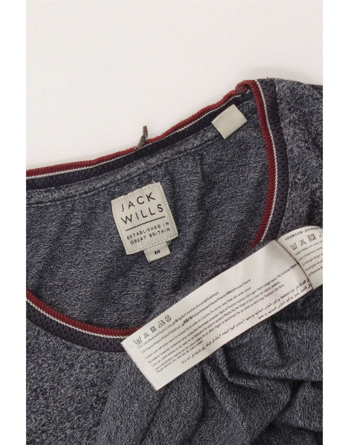 Tricou Jack Wills pentru bărbați Top mediu din bumbac cu pete albastru bleumarin
