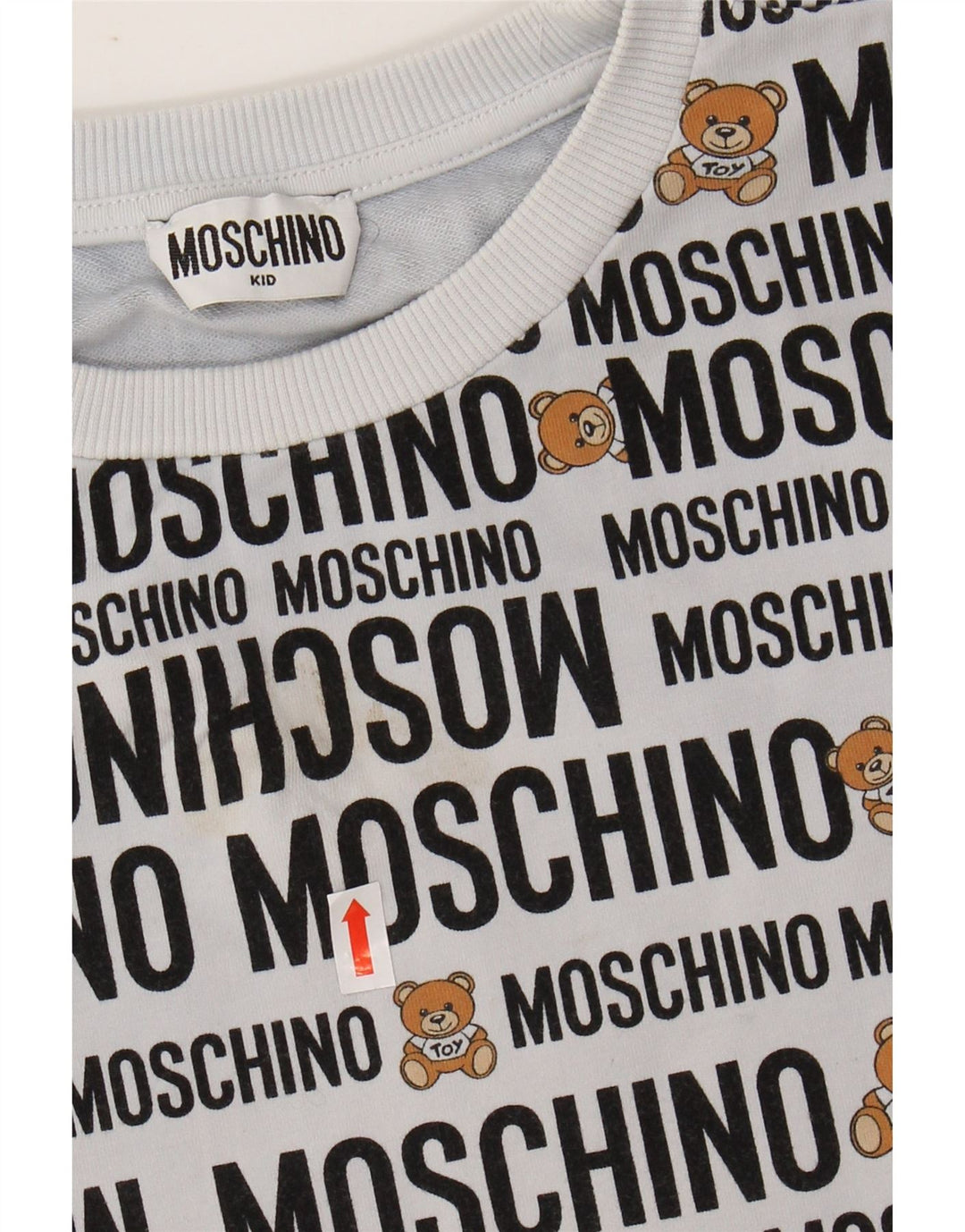 Tricou grafic pentru fete MOSCHINO Top 7-8 ani bumbac gri