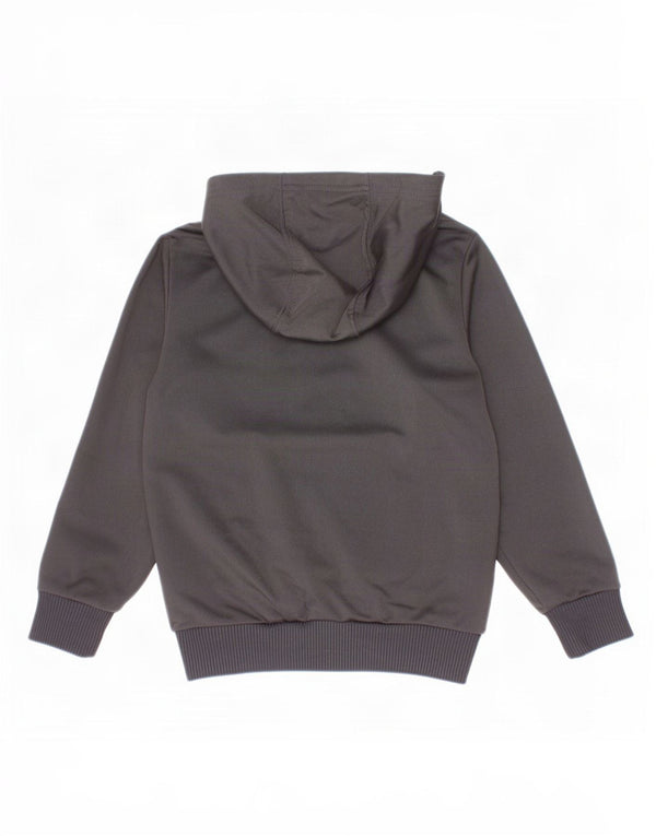 Adidas Boys Zip Hoodie Pulover 4-5 Ani Negru Poliester