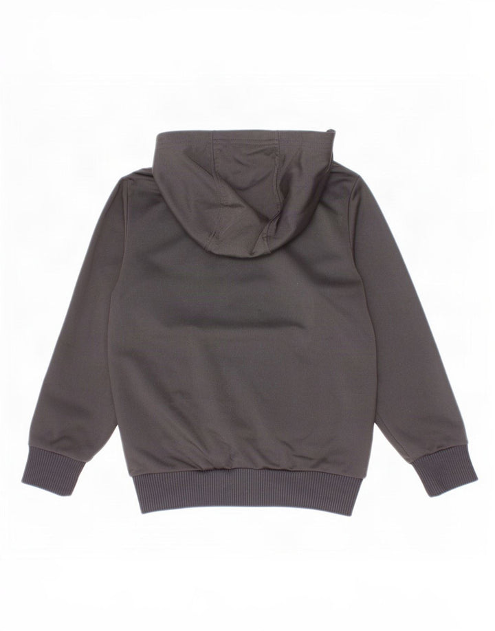 Adidas Boys Zip Hoodie Pulover 4-5 Ani Negru Poliester