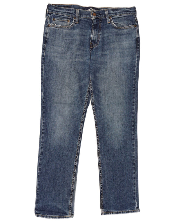 Blugi Hollister pentru bărbați Slim W30 L30 Blue Bumbac