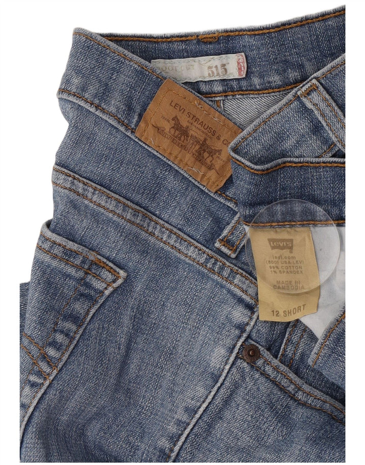Blugi Levi's pentru femei 515 Bootcut US 12 Large W32 L30 Blue Bumbac