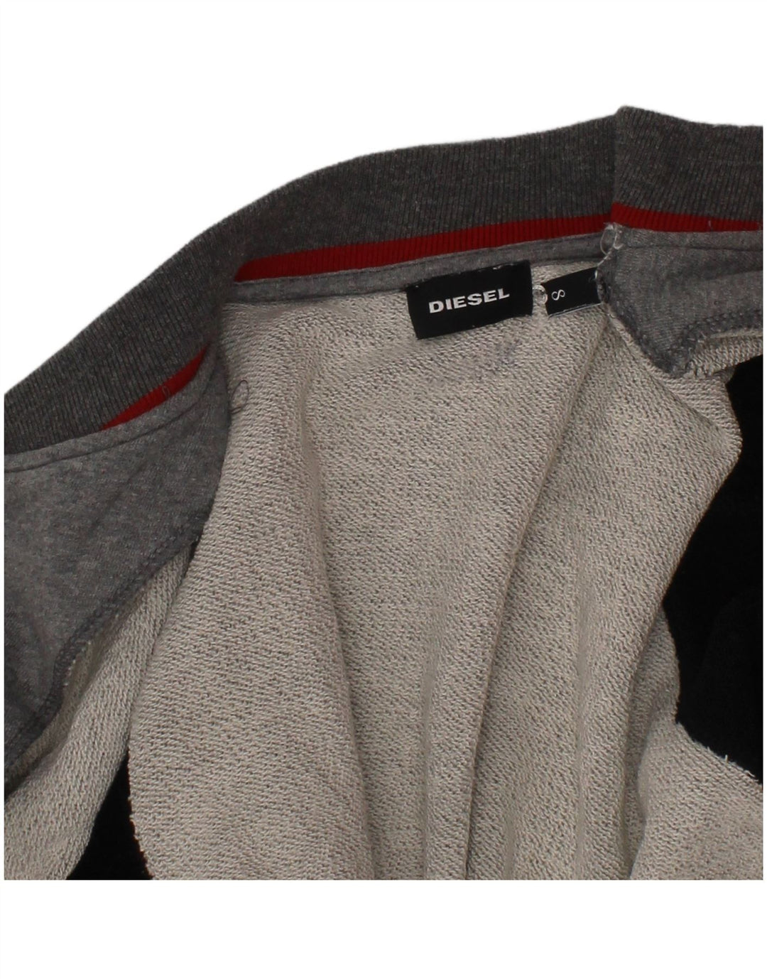 Jachetă Varsity cu grafică pentru băieți Diesel 7-8 ani, gri Colorblock