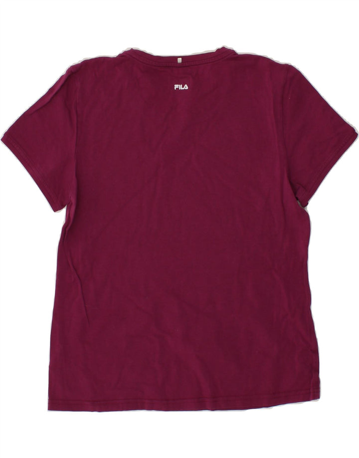 FILA Womens T-Shirt Top EU 38 Medium Pink Vintage Fila and Second-Hand Fila from Messina Hembry 