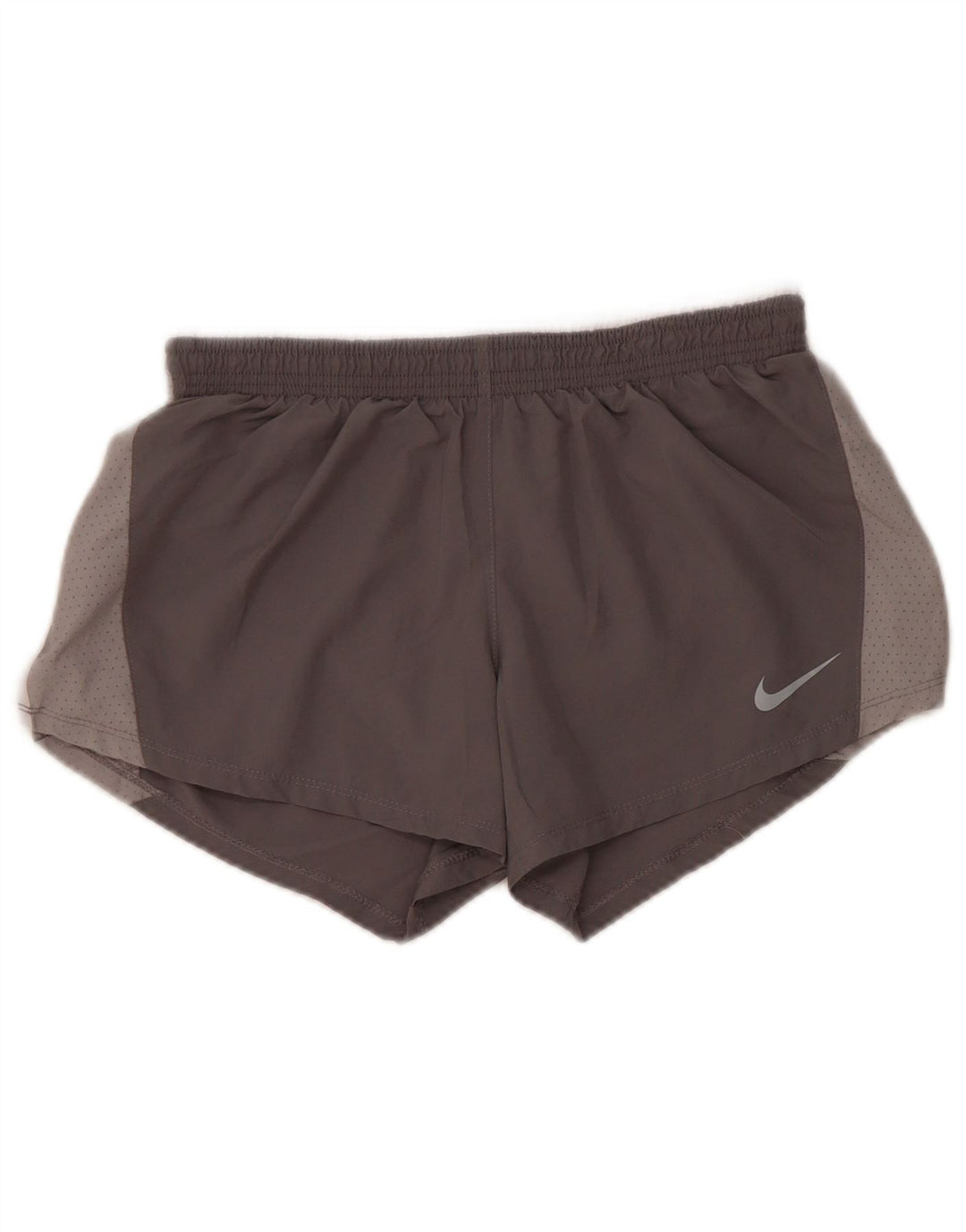 Pantaloni scurți sport Nike Dri Fit pentru femei UK 10 Small Gri Poliester