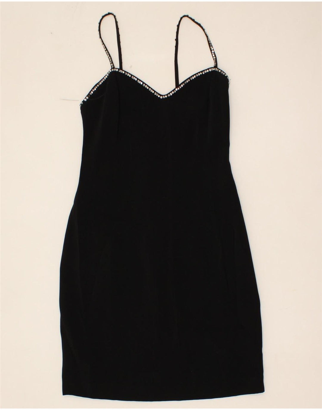 BYBLOS Womens Sleeveless Slip Dress IT 44 Medium Black Viscose Vintage Byblos and Second-Hand Byblos from Messina Hembry 