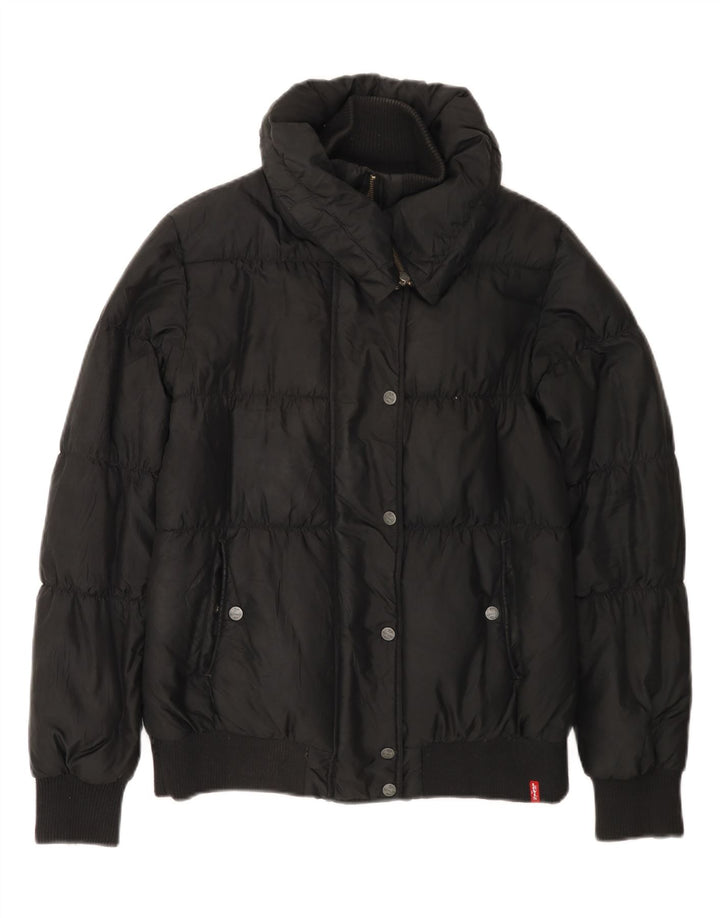 Jachetă căptușită pentru femei LEVI'S UK 10 Poliester negru mic