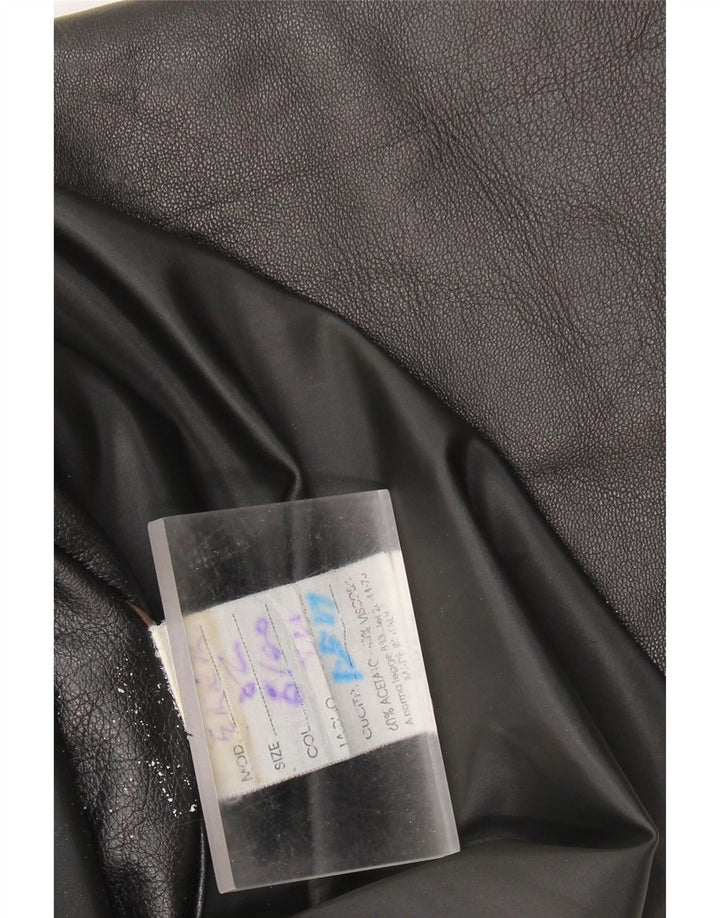 Jachetă de piele pentru bărbați VINTAGE UK 42 XL din piele neagră