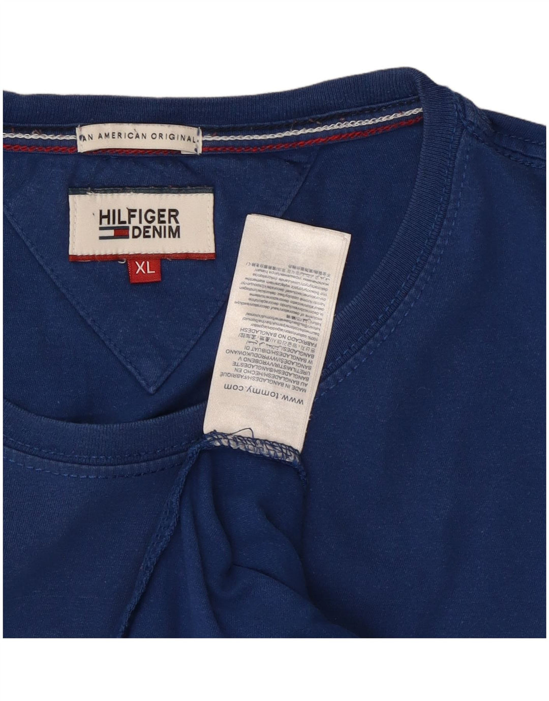 Tricou grafic pentru bărbați Tommy Hilfiger Top XL Bumbac albastru