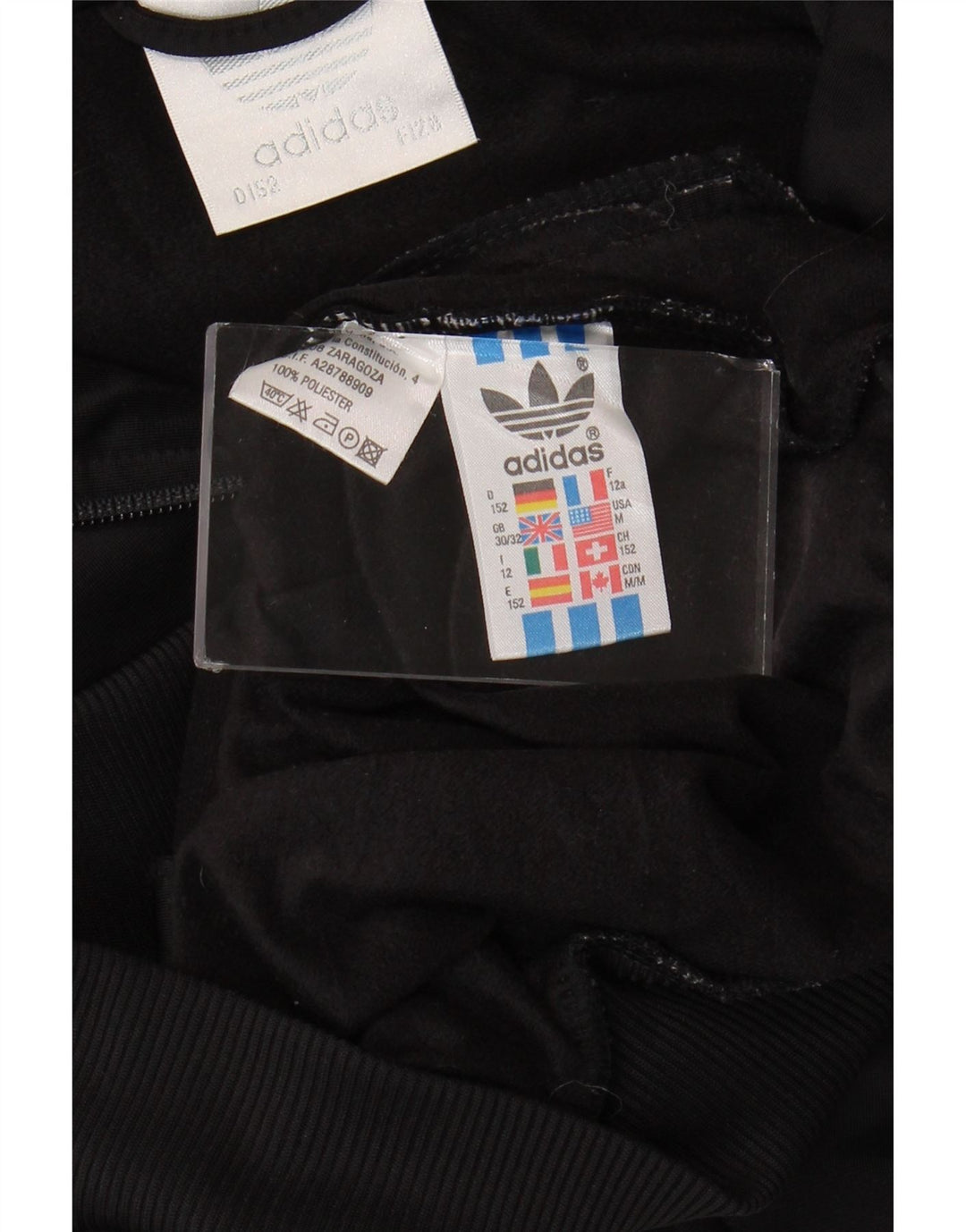 Jachetă de trening pentru băieți Adidas 11-12 ani Poliester negru mediu