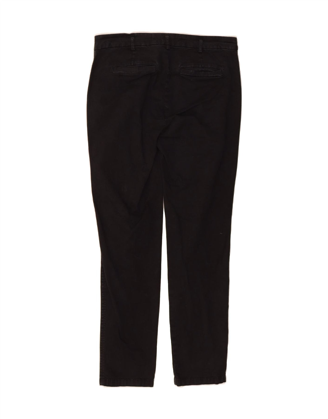 BENETTON Womens Slim Chino Trousers W30 L28 Black Vintage Benetton and Second-Hand Benetton from Messina Hembry 