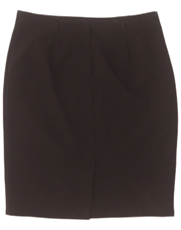 Fusta creion pentru femei Marks & Spencer UK 16 Large W34 Poliester negru