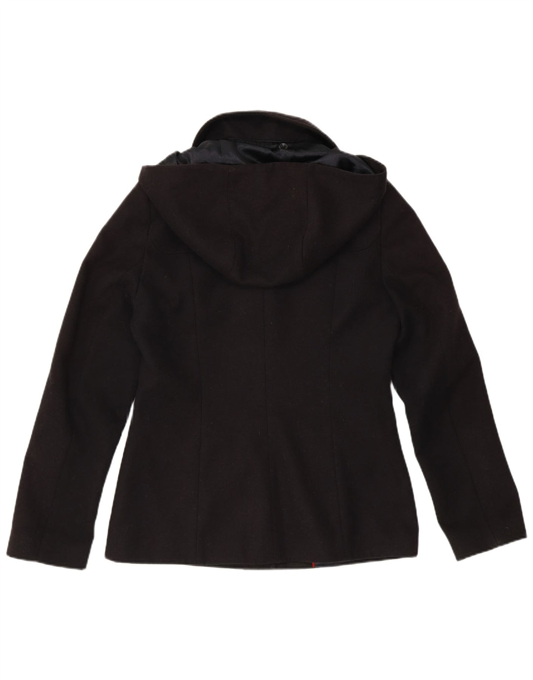 LAURA ASHLEY Sacou blazer pentru femei cu glugă, cu 5 nasturi, UK 10 Mic, bleumarin