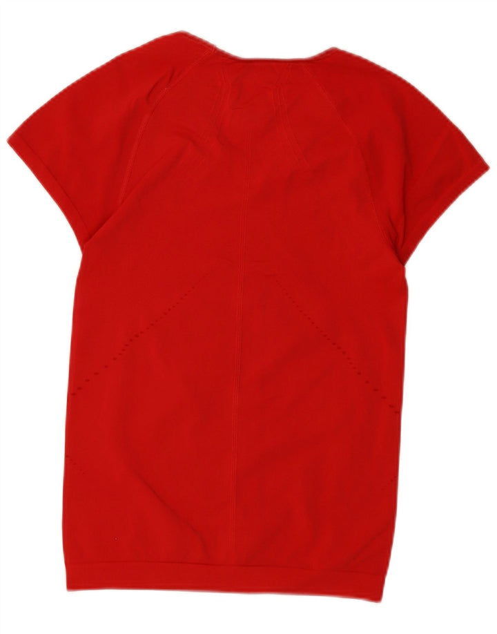 Tricou ADIDAS Clima 365 pentru femei UK 8 Small Red Nylon
