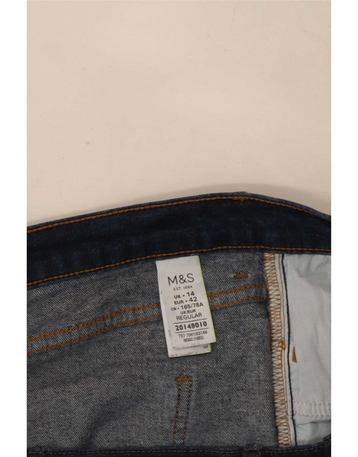 Marks & Spencer Blugi subțiri Bootcut pentru femei UK 14 Large W32 L29 Bleumarin
