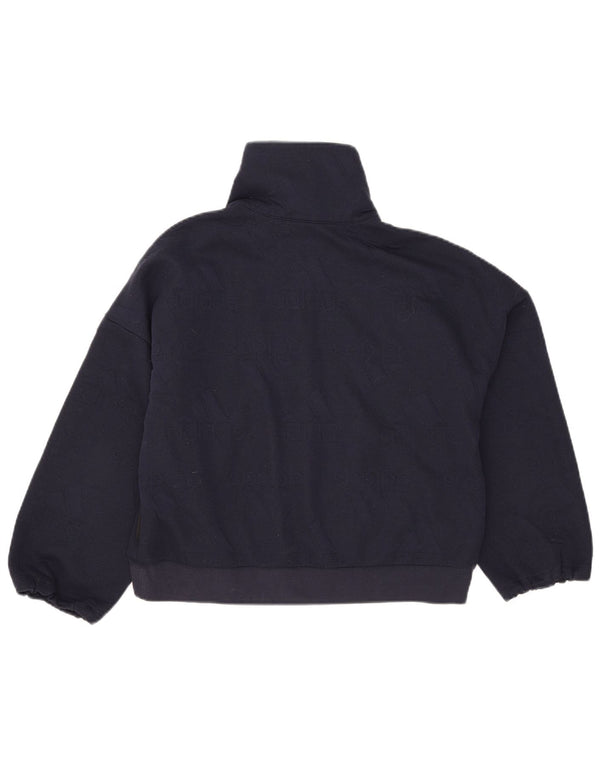 Pulover cu grafic supradimensionat Adidas pentru femei UK 8/10 Mic bleumarin