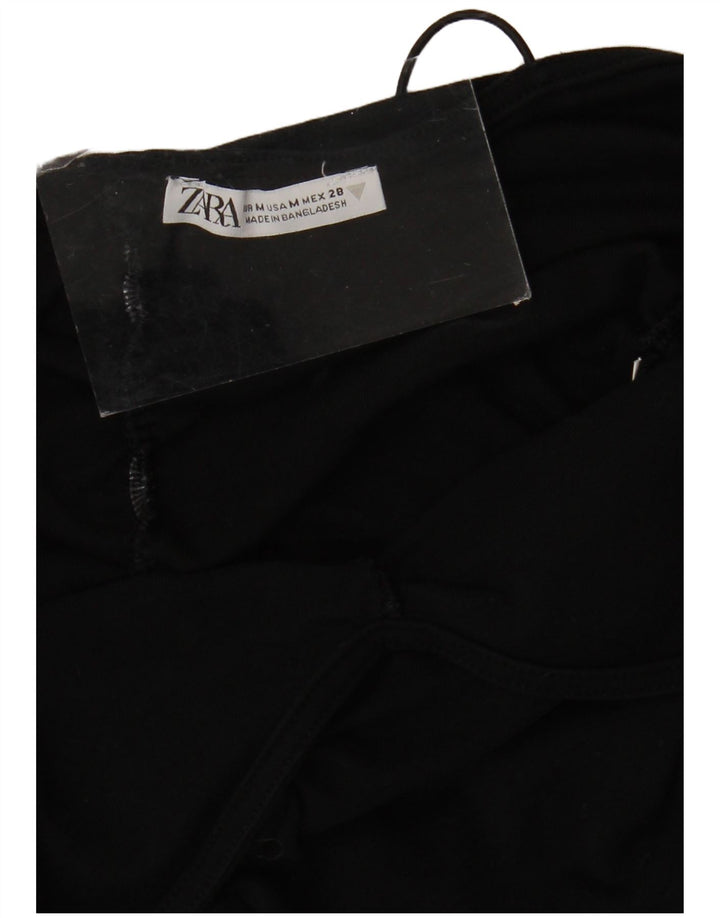 Rochie Mini Slip Femei Zara UK 12 Medium Negru