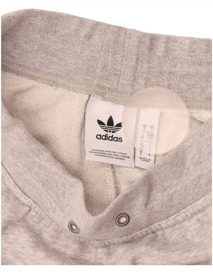 Pantaloni scurți sport ADIDAS pentru bărbați, bumbac gri mic