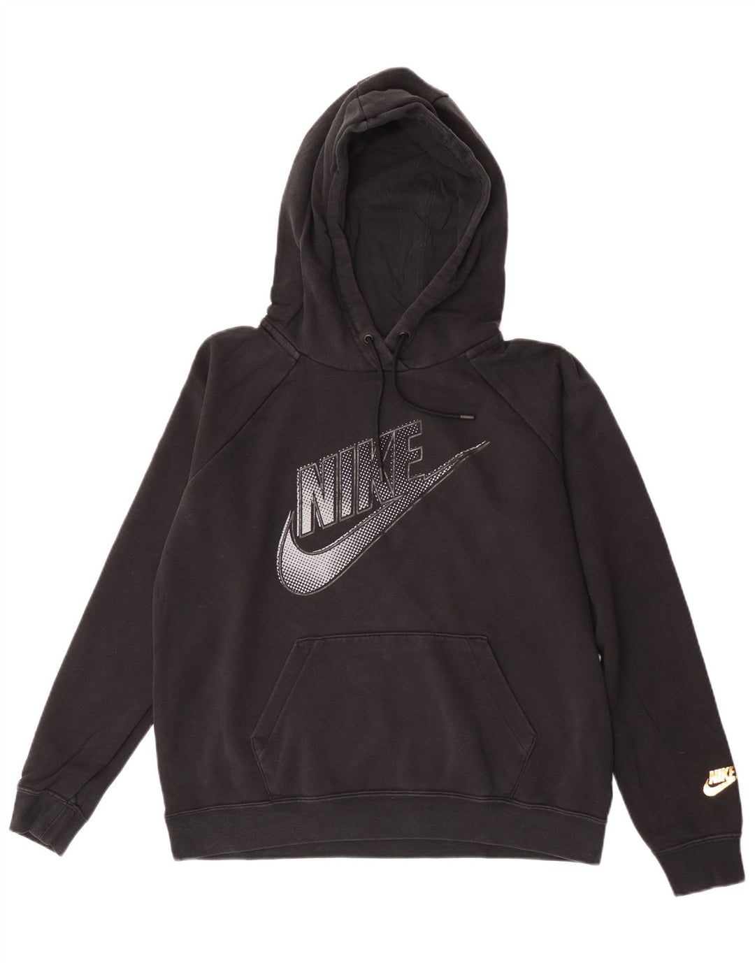 Pulover Nike Grafic pentru bărbați, bumbac mediu negru