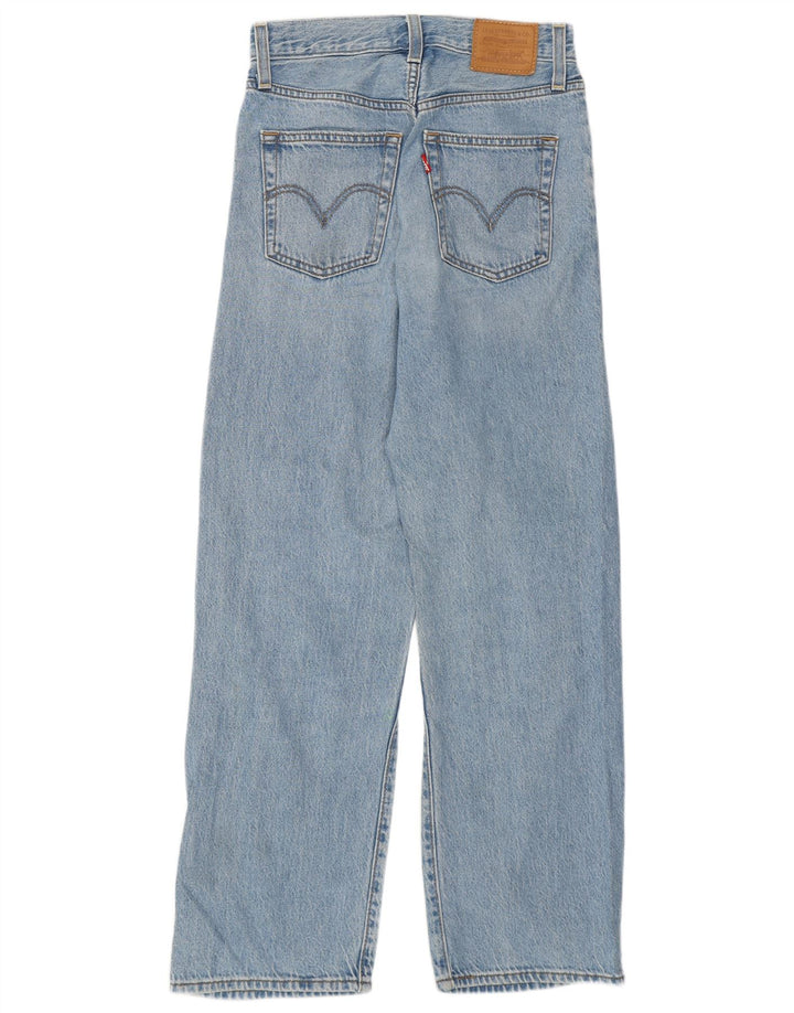 Blugi drepti pentru femei Levi's Ribcage W24 L27 Bumbac albastru