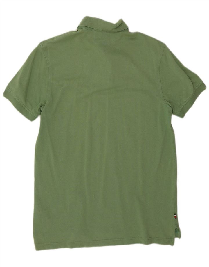Tricou polo Tommy Hilfiger pentru bărbați, bumbac verde mic