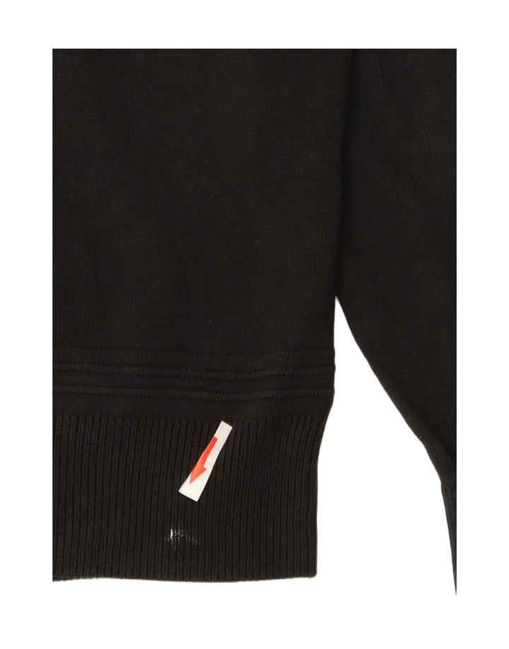 Pulover cardigan pentru bărbați Zara, mare, negru, bumbac