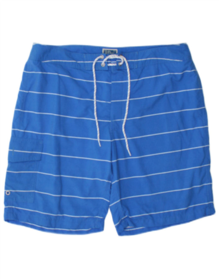 Pantaloni scurți de înot J. Crew pentru bărbați, în dungi albastre medii