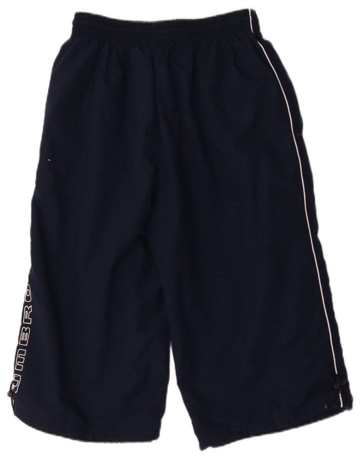 Pantaloni scurti sport Umbro pentru bărbați, cu grafică, poliester, albastru