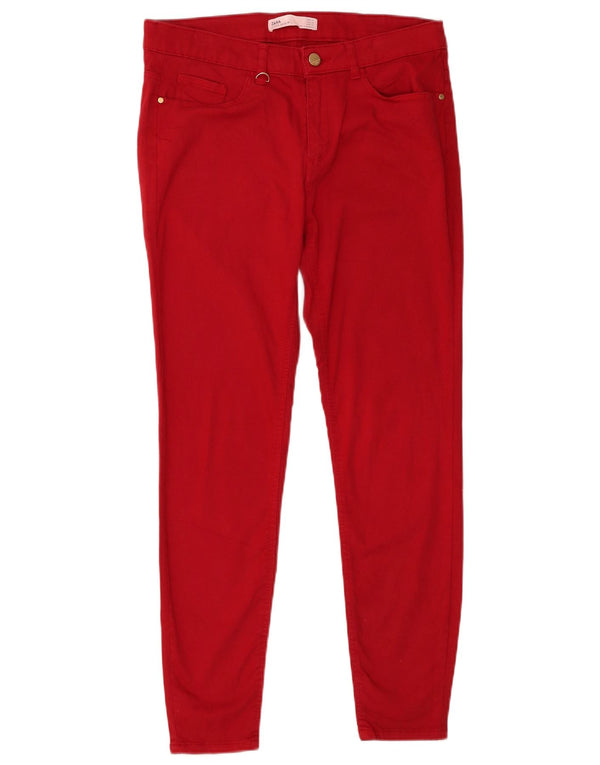 Pantaloni de damă Zara skinny casual EU 40 Medium W30 L27 Roșu