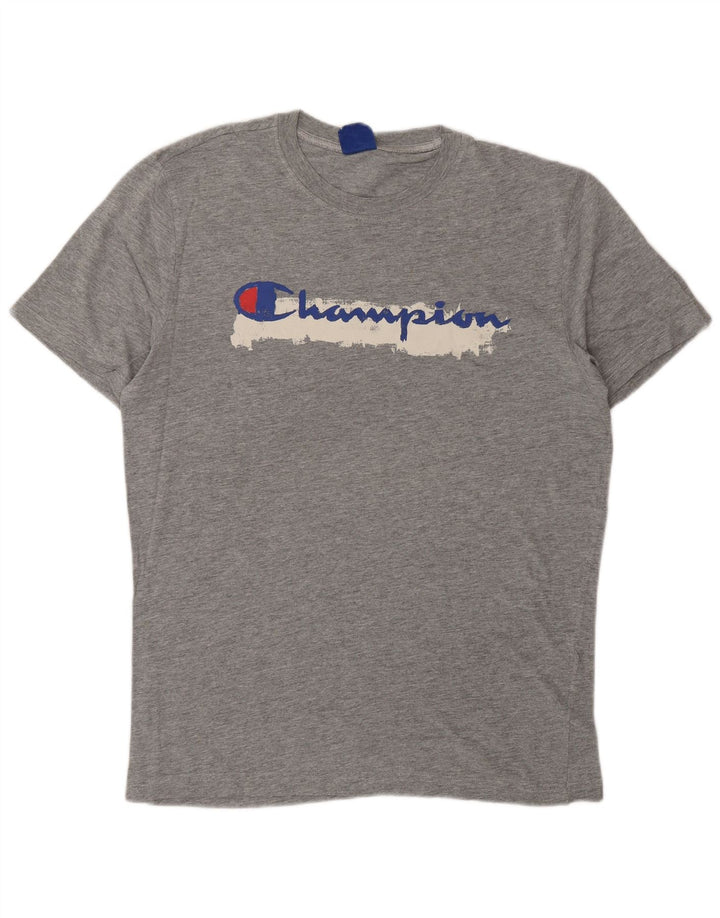 Tricou grafic pentru bărbați CHAMPION Top mare, gri cu pete