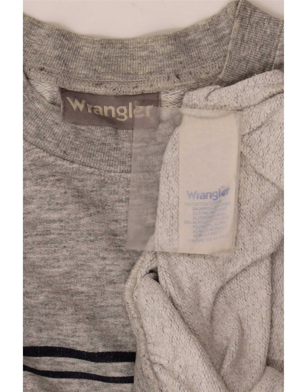 Hanorac pentru bărbați Wrangler Jumper mic, gri bumbac cu pete