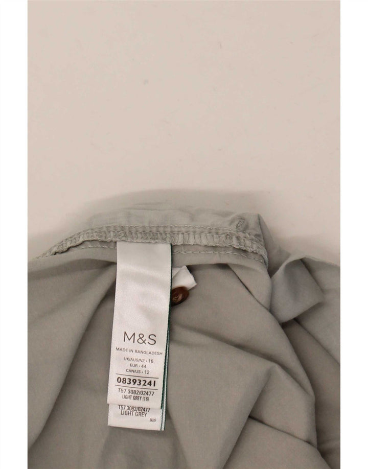 Pantaloni scurti chino pentru femei Marks & Spencer UK 16 Large W36 Bumbac gri