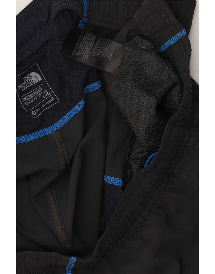 Pantaloni scurți The North Face Graphic Sport pentru bărbați, poliester cu dungi mari, negre
