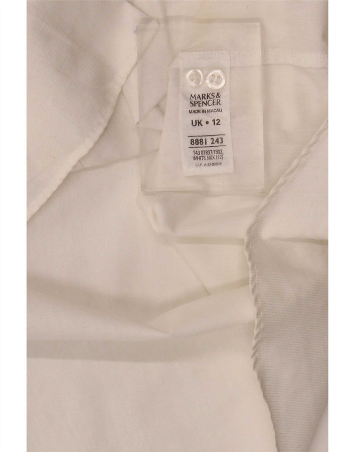 Cămașă pentru femei Marks & Spencer UK 12 Medium White Bumbac