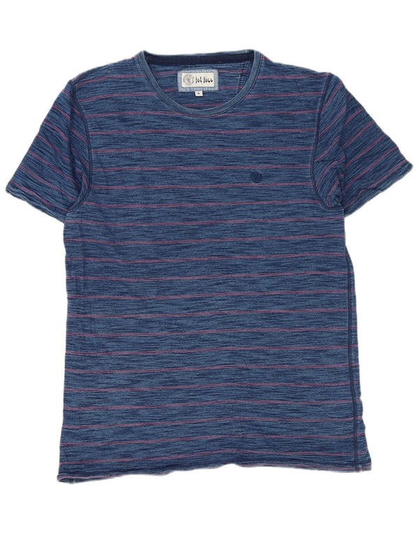Tricou pentru bărbați Fat Face Top Mediu bleumarin cu dungi din bumbac