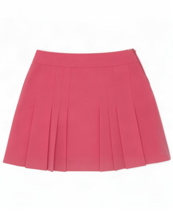 Fusta mini plisată pentru femei Hansen EU 36 Small W25 Pink Poliester