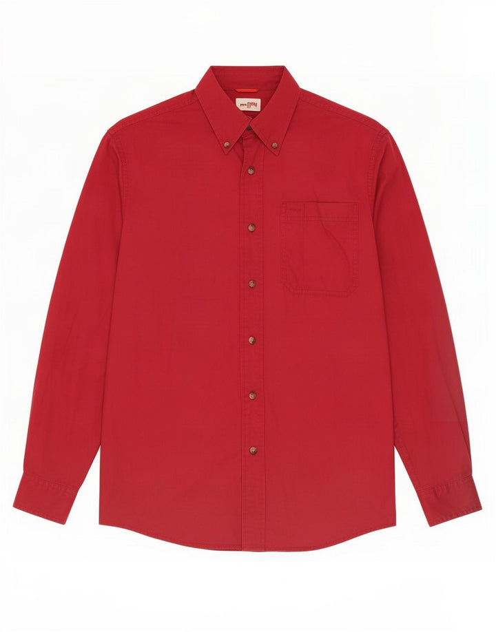 Cămașă pentru bărbați Wrangler Bumbac Mic Burgundy