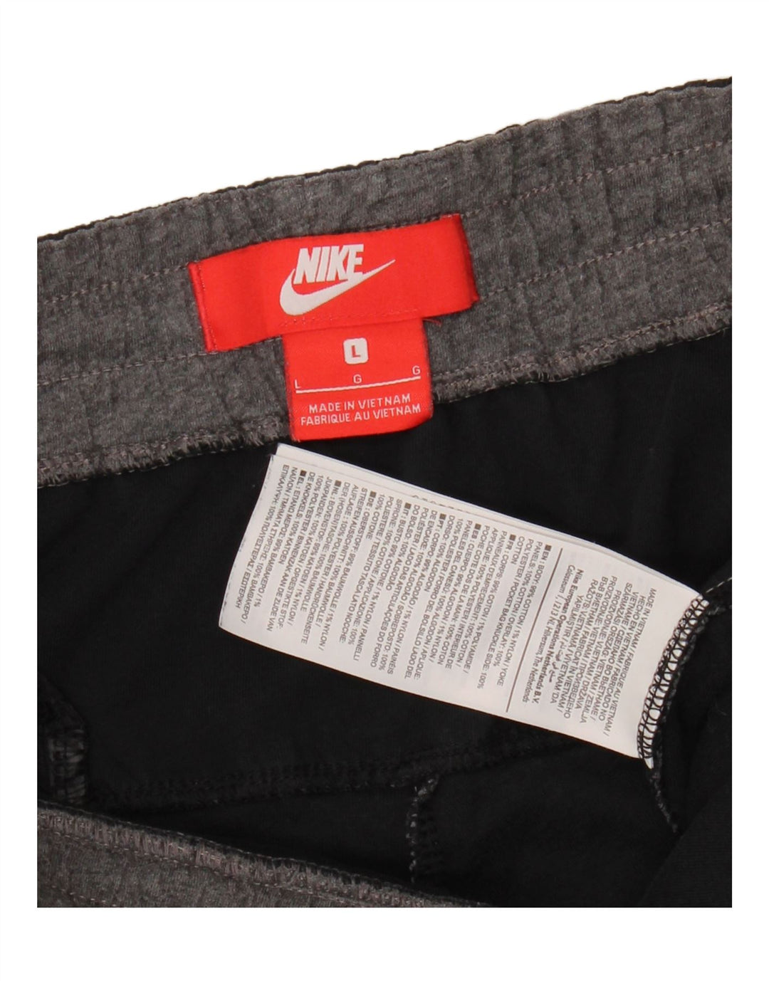 Pantaloni scurți sport Nike pentru bărbați, mari, gri, bumbac