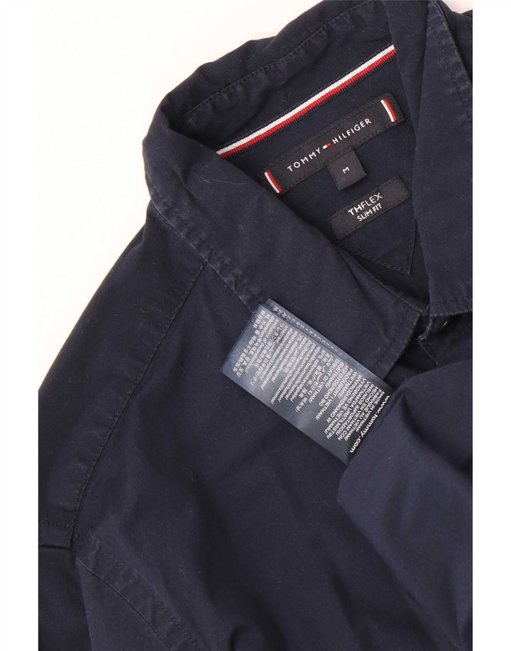 Cămașă pentru bărbați Tommy Hilfiger Slim Fit Bumbac mediu albastru bleumarin