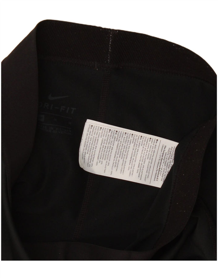 Leggings Nike Dri Fit Graphic pentru femei UK 12 Poliester mediu negru