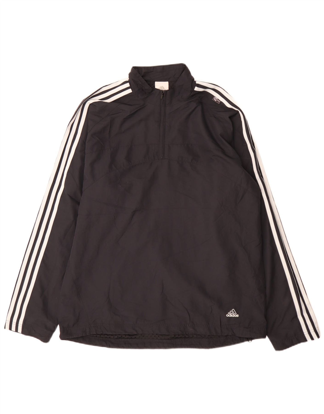 Trening pentru bărbați Adidas, cu fermoar, cu gât, sport, mare, bleumarin