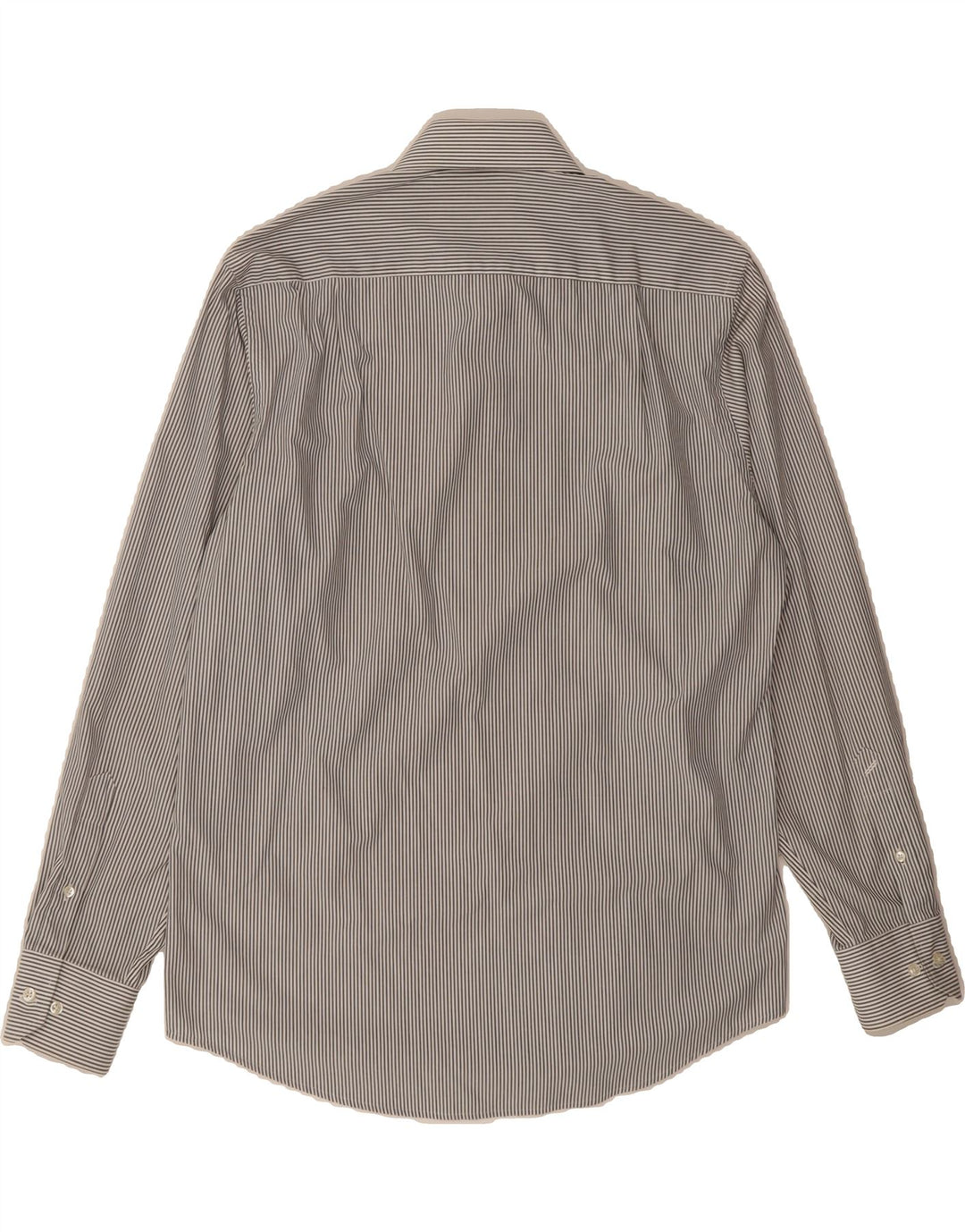 DANIEL HECHTER Mens Shirt Size 40 Medium Grey Pinstripe Cotton Vintage Daniel Hechter and Second-Hand Daniel Hechter from Messina Hembry 