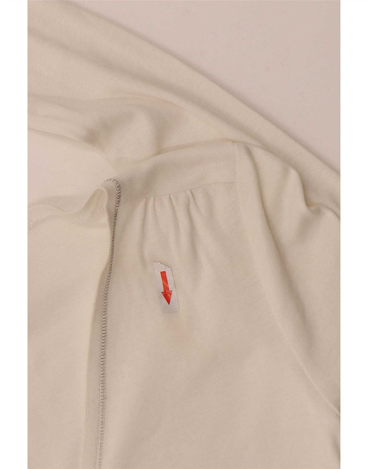 Top cardigan Massimo Dutti pentru femei UK 8 mic Bumbac alb